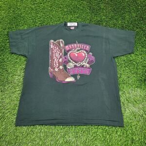 Vintage 80s Nashville Shirt Women 2XL 25x29 Country-Music